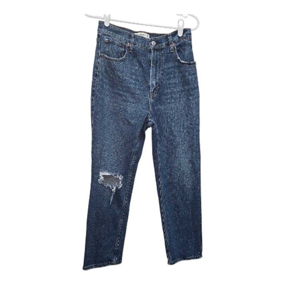 Abercrombie Ankle Straight Ultra High Rise Jeans 28